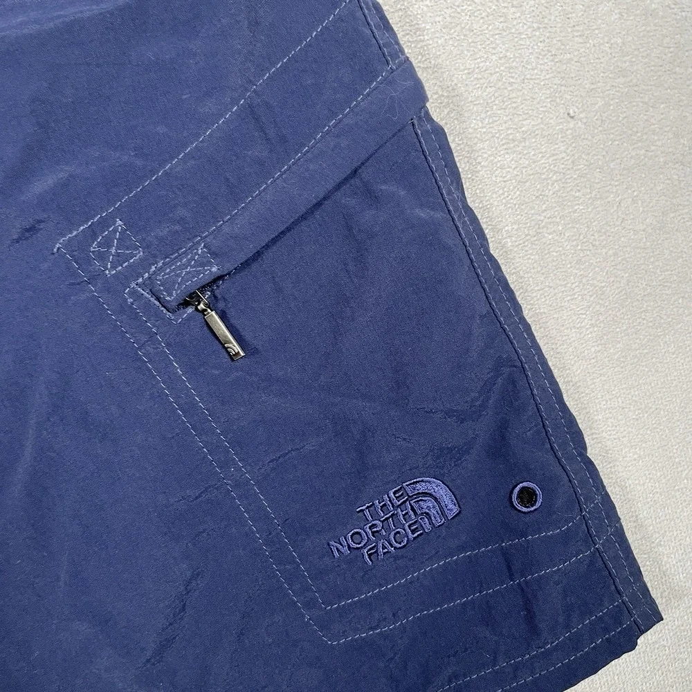 The North Face Shorts Mens Medium Blue Lined Belted River Hiking Outdoors Cargo